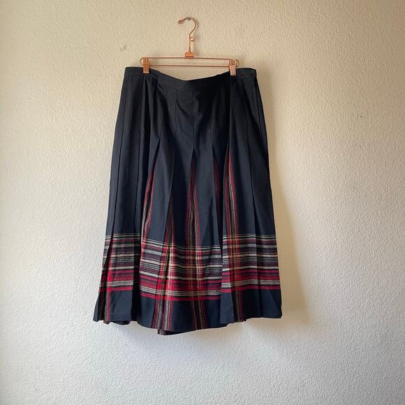 Pendleton vintage 80s 100% wool pleated full skirt size 16‎ - Picture 1 of 6